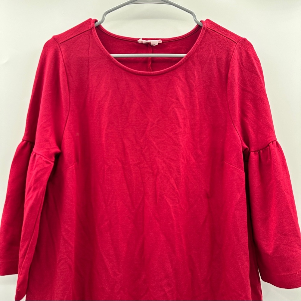 Ingrid & Isabel Maternity Red Flutter 3/4 Sleeve … - image 4